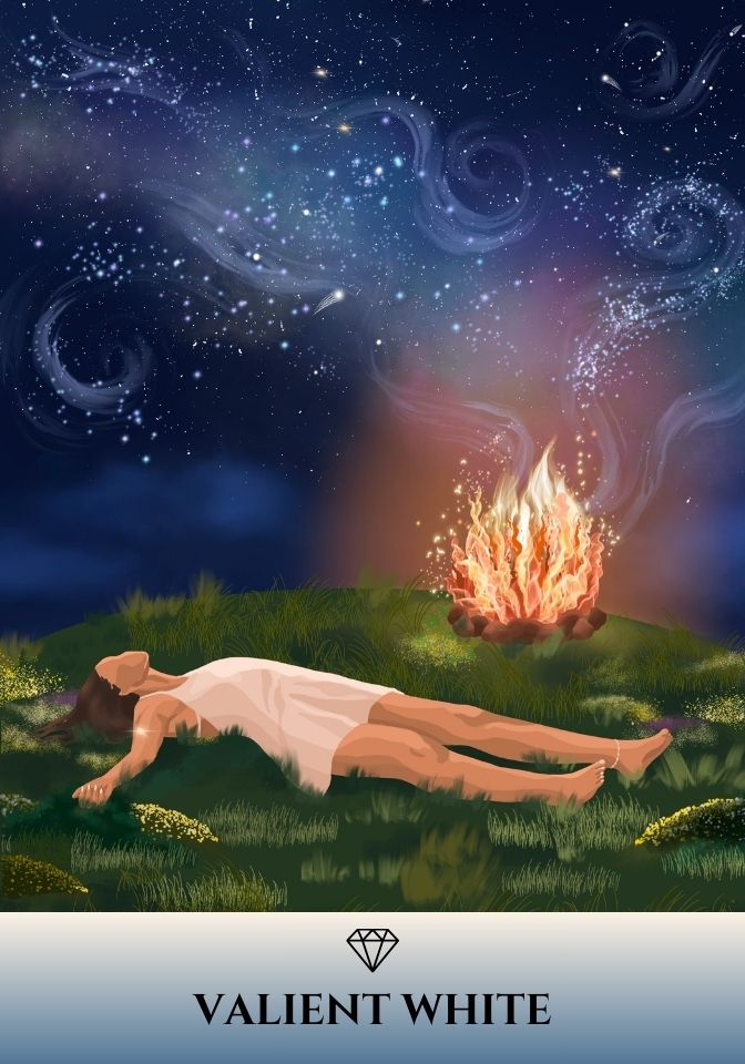Valient White oracle card